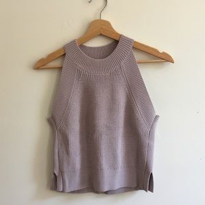 Artizia Wilfred Lilac Crevier Knit Tank Top Small